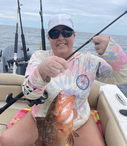 Powerful grouper bite!